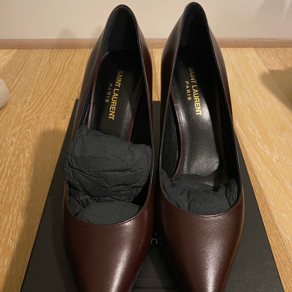 Saint Laurent Anja Amaretto Heels - Picture 4 of 5